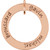 14K Rose Gold Engravable Wee Loop Pendant  25.0mm