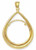 14k Gold One Dollar Gold Coin Tear Drop Bezel Type 1