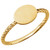 14k Gold Ladies Oval Signet Ring 6.8mmx8.8mm