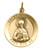 14k Gold 18.0mm Round Saint Nicholas Medal