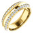 1.00 ct. Diamond Two Row Eternity Band in 18K White Gold