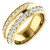 2.00 ct. Diamond Two-Row Eternity Band in 18K Yellow Gold