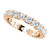 14k Rose Gold 3mm Eternity Anniversary Band 1.75 ctw