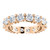 14k Rose Gold 3.7mm Eternity Anniversary Band 2.75 ctw