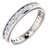 1.25 ct. Diamond Eternity band 3.5mm in 14k White gold