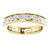 2.50 ct. Diamond Eternity band 4.2mm in 14k Yellow gold