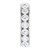 3.75ct. Diamond Eternity band 5mm in 14k White gold