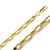 14K Yellow Gold 3.5mm Open Box Chain 30 Inches