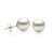 14k Gold 10-11mm White Cultured Pearl Stud Earrings