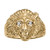 14k Yellow gold Lion Head Diamond Ring