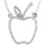 Diamond Apple Necklace 20mm x 13.8mm