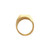 14k Rose Gold Men's Square Signet Ring 16mmx16mm  Solid Back