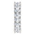 18k White Gold Oval 5.00 mm Eternity Anniversary Band 5.00 ctw 20 Stones