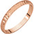 14k Rose Gold 2.5 mm Hammer Finish Wedding Band