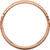 14k Rose Gold 2.5 mm Hammer Finish Wedding Band