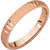 14k Rose Gold 3mm Hammer Finish Comfort Fit Wedding Band