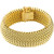 14k Yellow Gold 22mm Mesh Bracelet 7 Inches