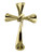 18k Yellow Gold 35MM X 23MM Tall Cross Pendant