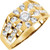 18k Yellow Gold Men's Cluster Diamond Ring 2.0 ctw.