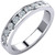 0.50ct Channel Set Diamond Band In 14k White Gold 11 Stones