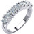 14K White Gold 1.00 7 Round Diamond Anniversary Band