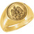 14k Gold Mens Coin Ring With A Mexico Gold 2 Pesos