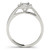 Platinum 1.50 Carat  Radiant cut Halo Engagement Ring