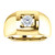 14k Gold Mens   Diamond Ring 0.75