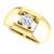 14k Gold Mens   Diamond Ring 0.75