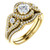 18k Yellow Gold 1.60ct. Diamond Wedding Set