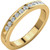 0.25ct Channel Set Diamond Band In 14k Yellow Gold.