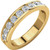 0.75ct Channel Set Diamond Band In 14k Yellow Gold.