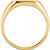 14k Gold Cushion Men's Signet Ring 18.0mmx18.0mm Open Back