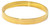 14k Gold 8mm Wide Flat High Polished Slip-on Solid Bangle 7 Inches