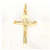 10k Gold Hollow Crucifix Pendant 15mmx24mm tall