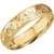 14k 6mm Hand Engraved Comfort Fit Wedding Band