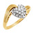 14k Gold Ladies Diamond Heart Ring 1/2 ctw.