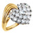 14k Gold Ladies Diamond Heart Ring 1/2 ctw.