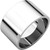 10k White Gold 12mm. High Polished Flat Wedding Band