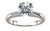 14k White Gold Solitaire Ring 1.02 ctw.