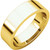 22K Gold 6mm High Polished Flat Wedding Band