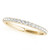 14K White gold 2.0mm Diamond 1/2 Eternity Band .35 ct, 17 Diamonds