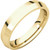 14k Yellow 4mm Knife Edge Comfort Fit Wedding Band