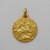 18kt Yellow 21mm Round Saint George Medal