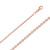 14k Rose Gold Rolo Chain 3.0mm Wide 22 Inches
