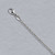 Platinum Rolo Chain Necklace 2.2mm Wide 18 Inches