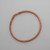 14k Rose Gold 3.5mm Wide Basket Weave Braided Bangle 7"