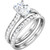 Platinum 3.00 Carat  Cushion cut Engagement Ring