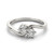 1/2 CT. T.W. Two-Stone Diamond Ring in 14K  Gold