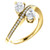 1.00 CT. T.W. Two-Stone Pear Shape Diamond Ring in 18K Gold